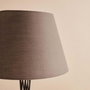 Opviq Lámpara de Pie AYD-3498 Marrón y Negro